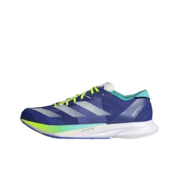 Adidas Adizero Adios 8 Anti Slip Wear Resistant Low Top Running Shoes Men's Blue Gold