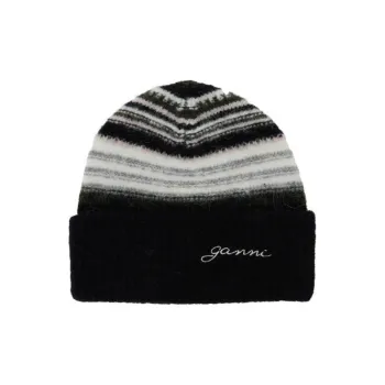 GANNI Striped Beanie