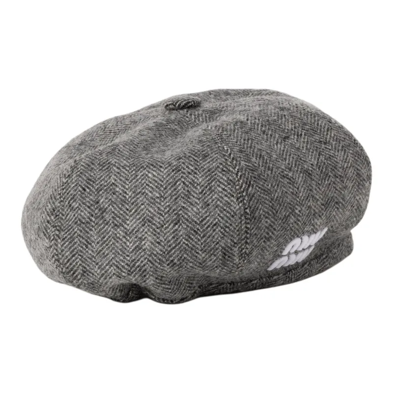 MIU MIU Fabric Berets Unisex Gray-0