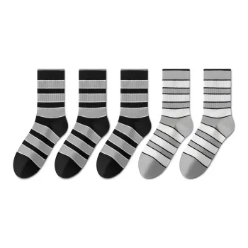 MIIOW Mid-Calf Socks Men's 5 Pack