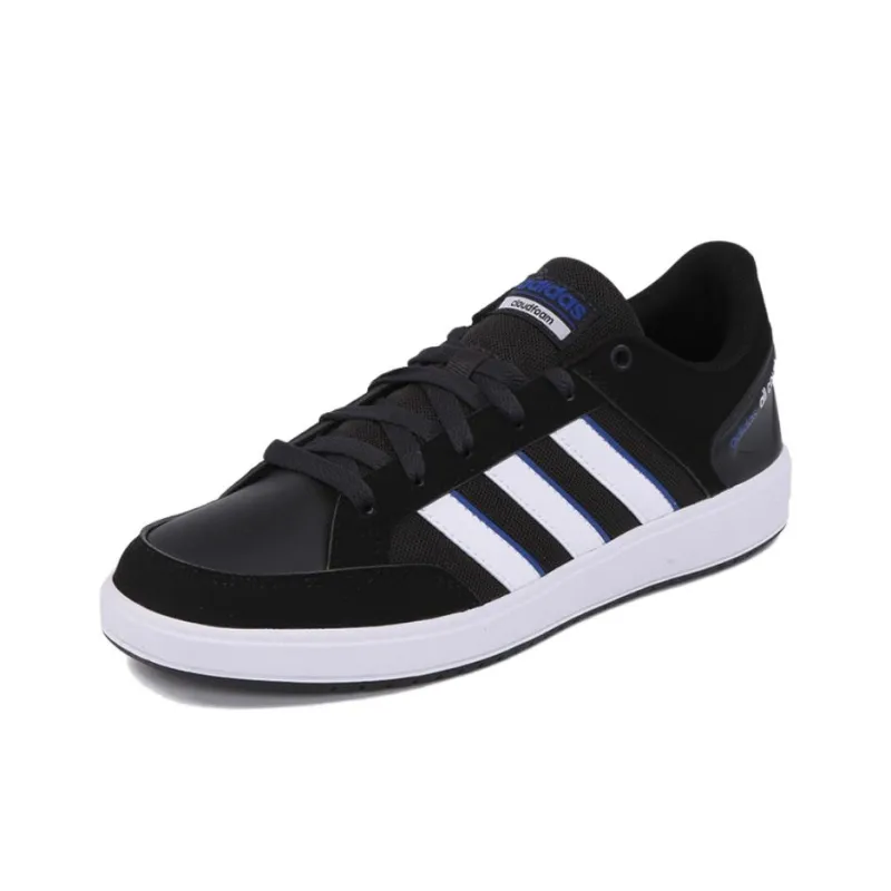 Adidas Cloudfoam All Court Anti Slip Wear Resistant Low Top Tennis Shoes Men's Black-1