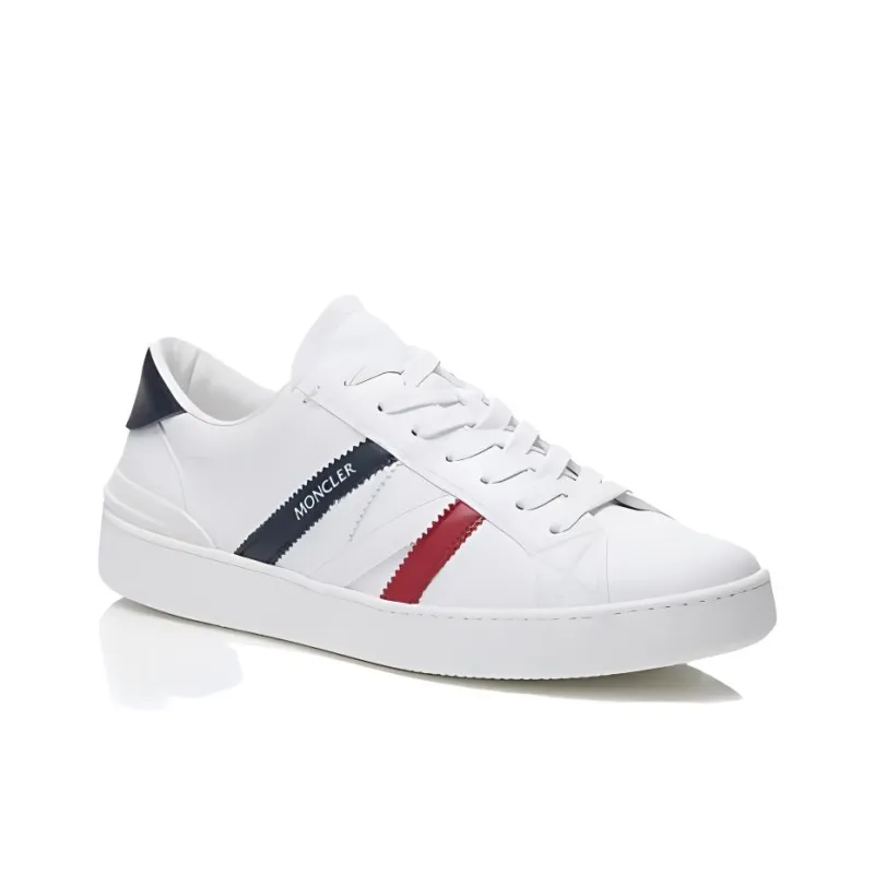 Moncler Monaco Low Top Skateboard Shoes Women's White-2