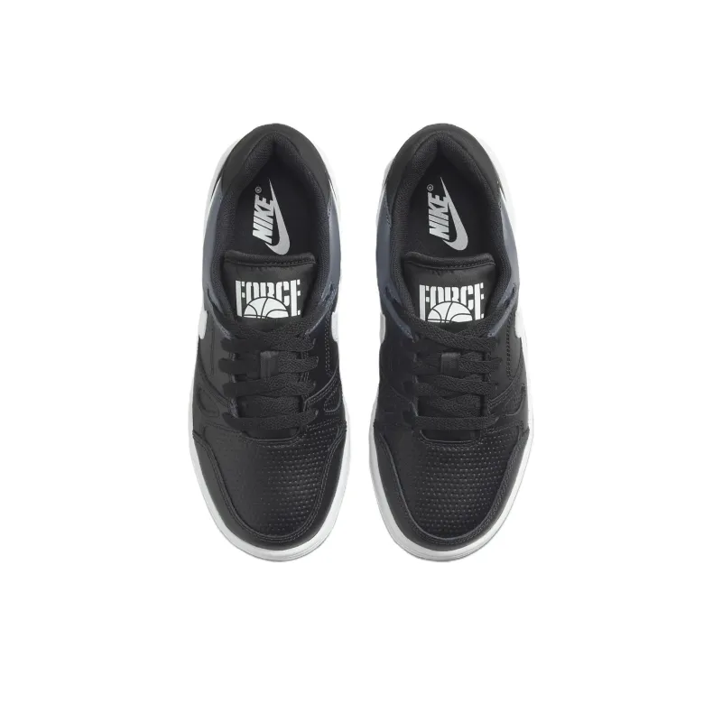 Nike Full Force Slip Resistant Abrasion Resistant Shock Absorbers Low Top Kids' Running Shoes Black White Gray Unisex-2