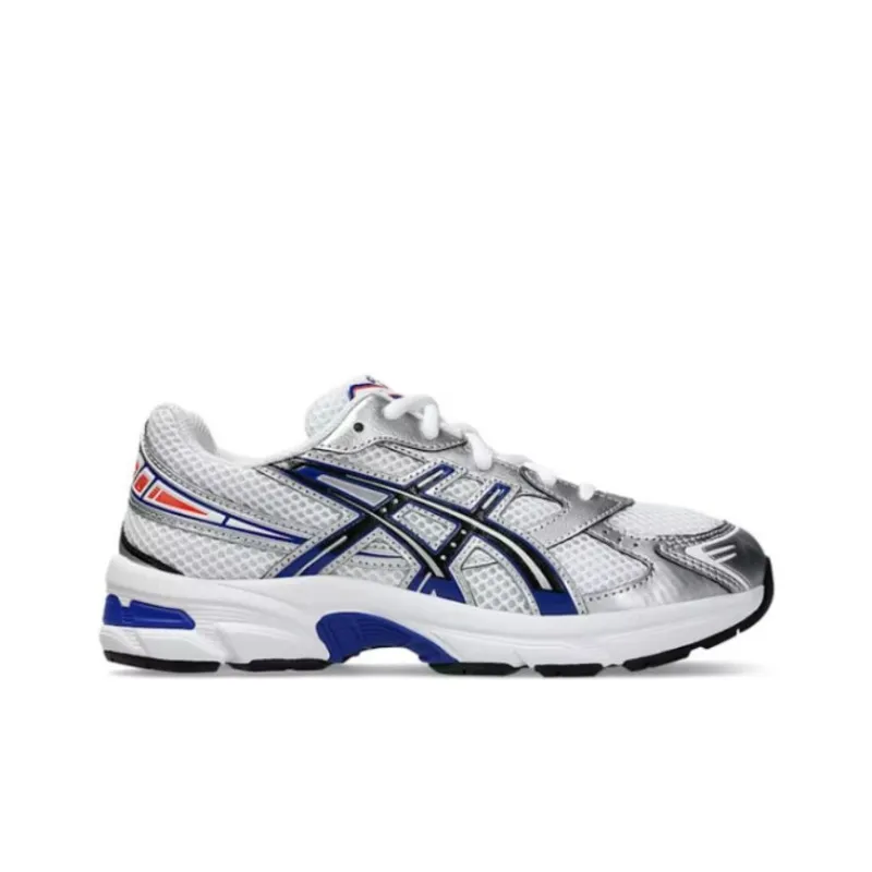Asics Gel 1130 Anti Slip Wear Resistant Low Top Kids' Running Shoes Silver White Blue Teenagers-1