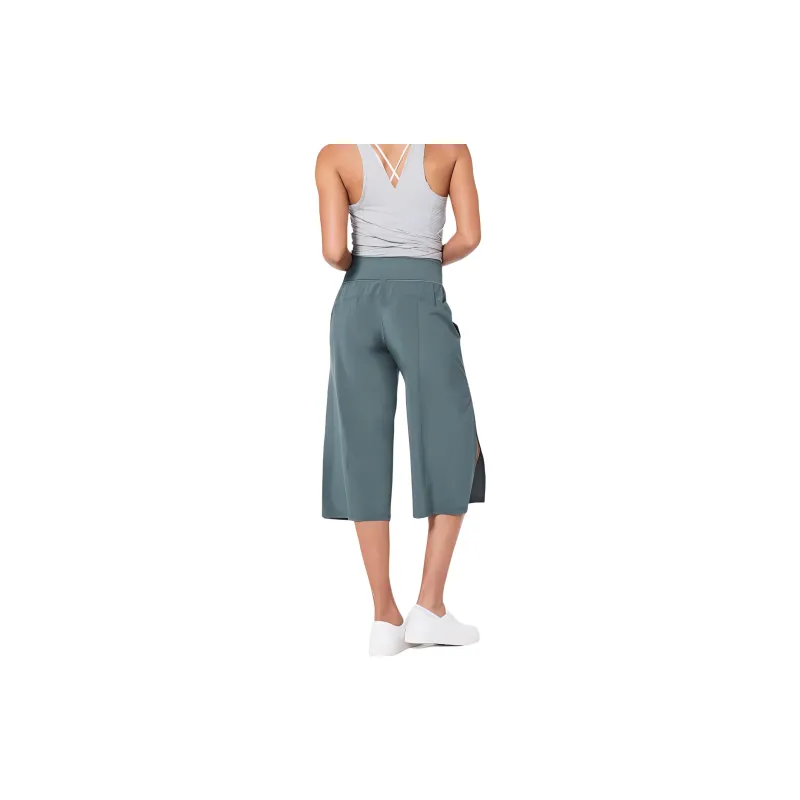 Lululemon Serene Crop Athletic Trousers Women's Iron Green-1