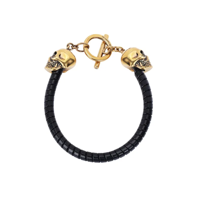 Alexander McQueen T Bar Skull Bracelet-0