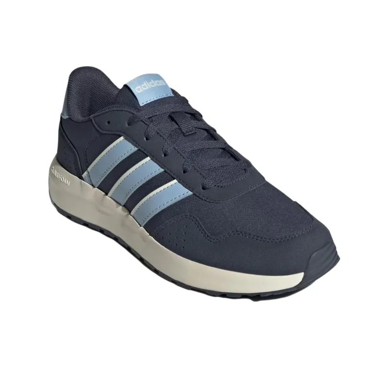 Adidas Run 60s Anti Slip Wear Resistant Low Top Kids' Running Shoes Blue Teenagers-3
