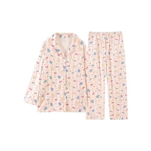 DanceBees Pajama Set Women's Apricot