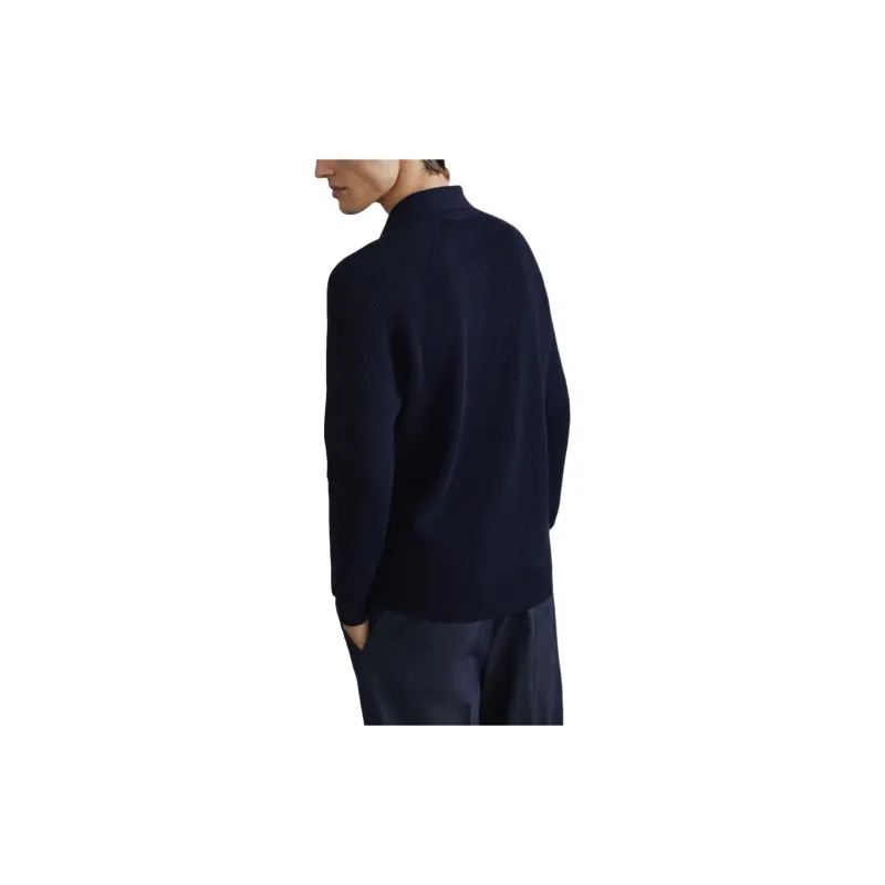Brunello Cucinelli Long Sleeved Knitted Polo Jumper-2