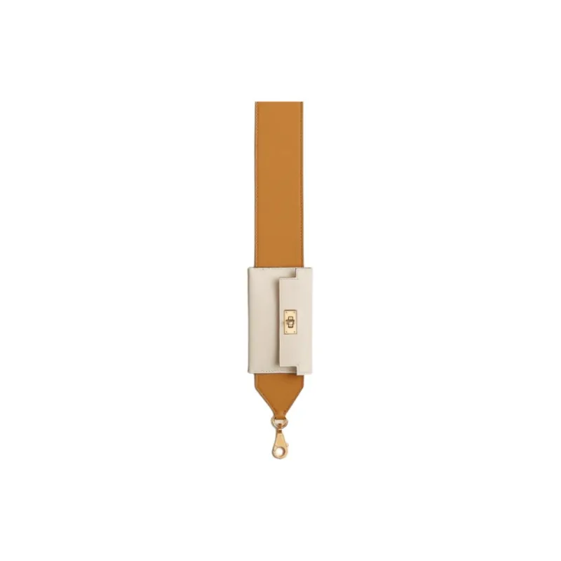 HERMES Kelly Pocket Swift Leather With Epsom Calfskin Bag Strap Women's Brown & Beige-3