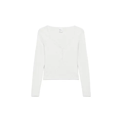 ARITZIA T-Shirts Women's Heather Cloud White/Sandalwood Cloud White