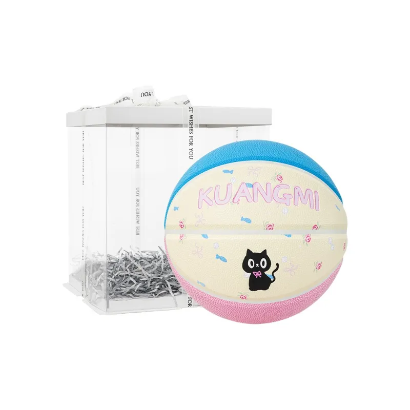 Kuangmi PU Basketball Blue Pink Size 7 No. 6 Training Unisex-6
