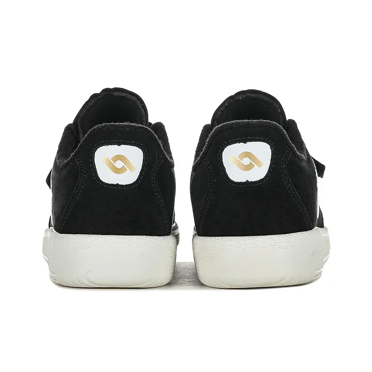 HOMDOON Anti Slip Wear Resistant Low Top Training Shoes Unisex Black-4