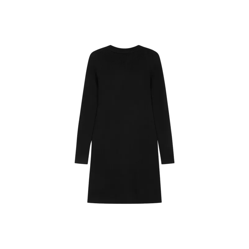 CALVIN KLEIN Long Sleeved Dresses Women's Black-1
