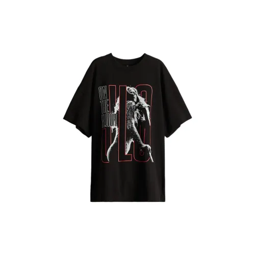 H&M T-Shirts Women's Black/Jennifer Lopez