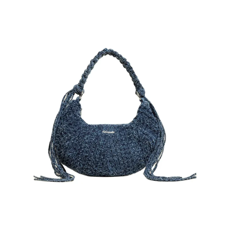 HOLZWEILER Cotton Shoulder Bag Small Size Women's Blue-0