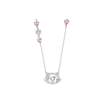 KADER 925 Sterling Silver Necklaces Women's Two-Tone Optional Festival Gift Box