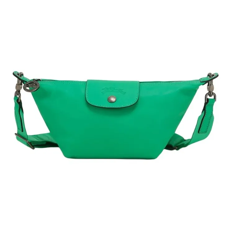 LONGCHAMP Le Pliage Xtra Cow Leather Dumpling Bag Crossbody Bag Shoulder Bag Mini Women's Green-0