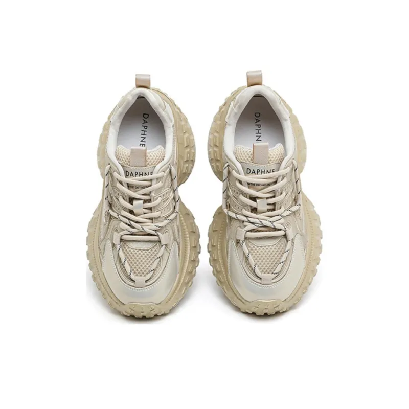 DAPHNE Low Top Chunky Sneakers Women's Champagne-3