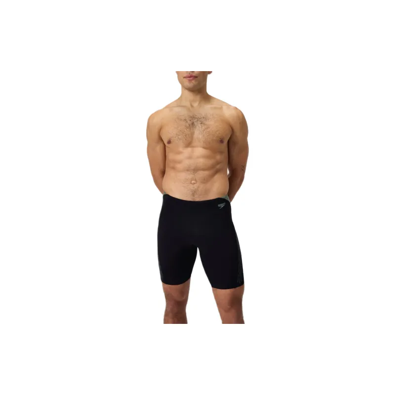 Speedo Adult Pace Cap Black Swimming Shorts Men Gray-7