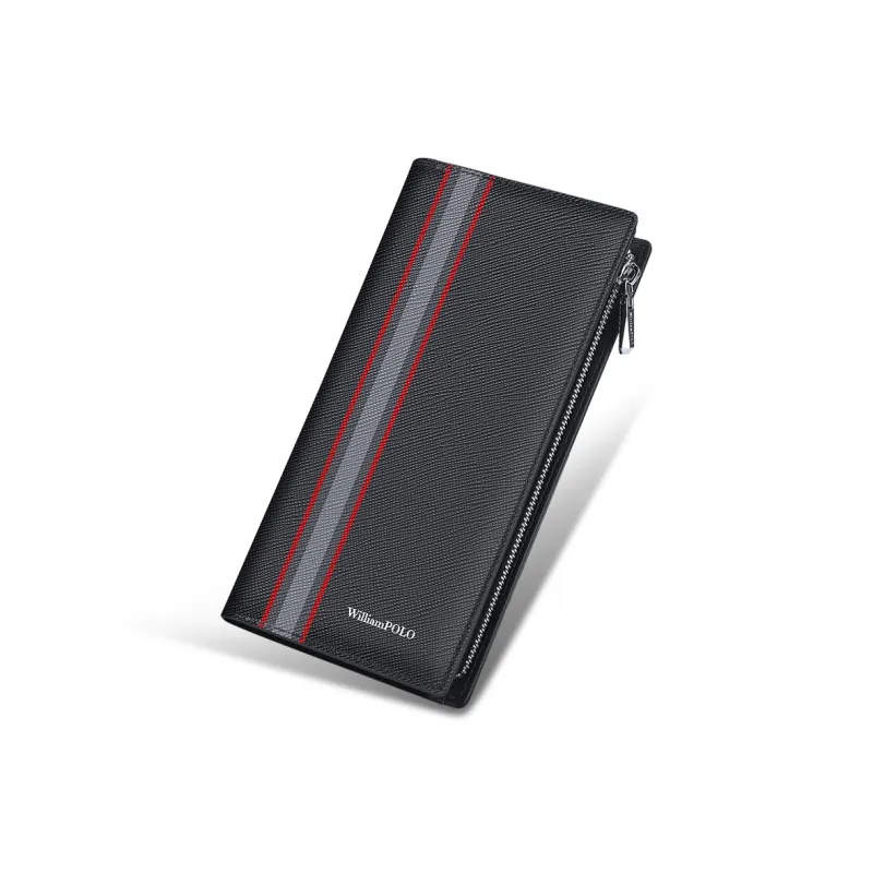 WilliamPOLO Cow Leather Multifunction Wallet With Phone Slot And Money Clip Regular Men's Multicolor-2