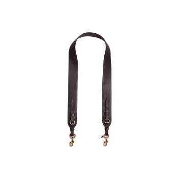 COACH Novelty Polished Pebble Leather Bag Strap Women's Gold & Black