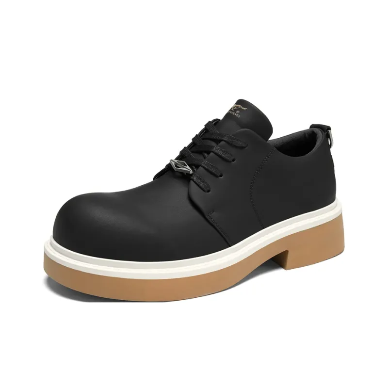 SEPTWOLVES Men's Casual Shoes Men Low Top Black/Coffee/Green-2