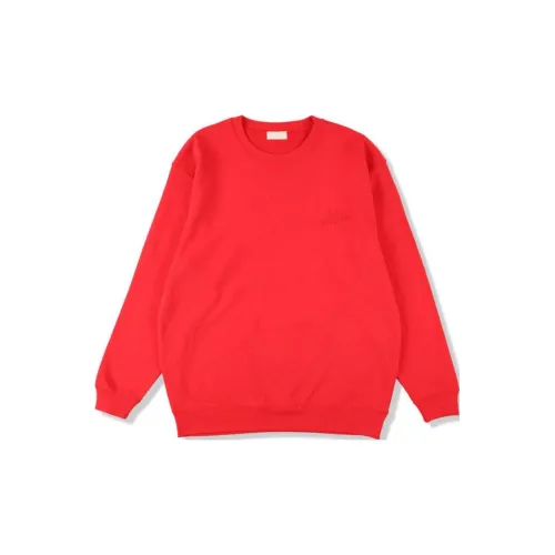 WIND AND SEA Sweatshirts Unisex Red