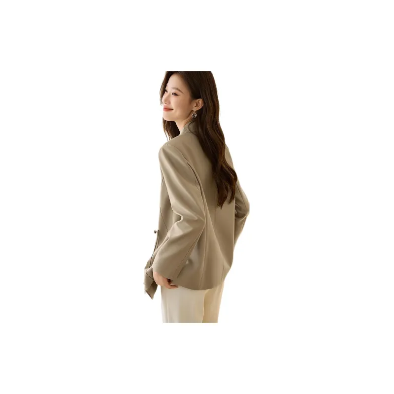 Mo Han Yi Mei Business Suit Women's Khaki Green-1
