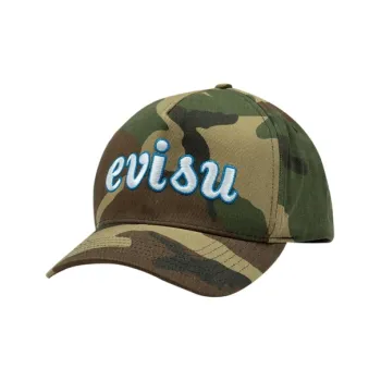 EVISU Cotton Baseball Caps Unisex