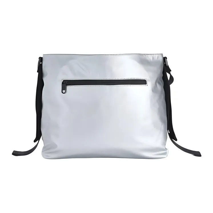 FILA Fabric Crossbody Bag, Shoulder Bag Unisex Metal Silver-3