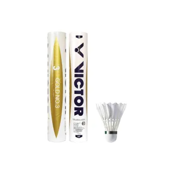 VICTOR GOLD NO.1 Duck Feather Shuttlecock 12 Pack CiGu Duck Feather Middle Board Duck Feather Outdoor Shuttlecocks