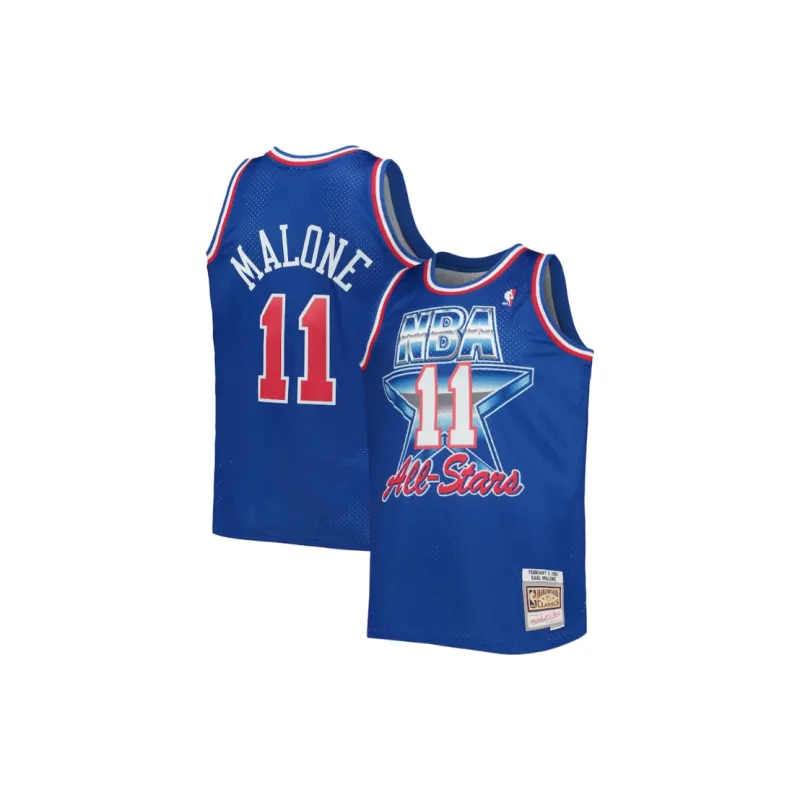 Mitchell & Ness X NBA Western Conference Karl Malone Hardwood Classics 1992 All Star Game Swingman Jersey-2