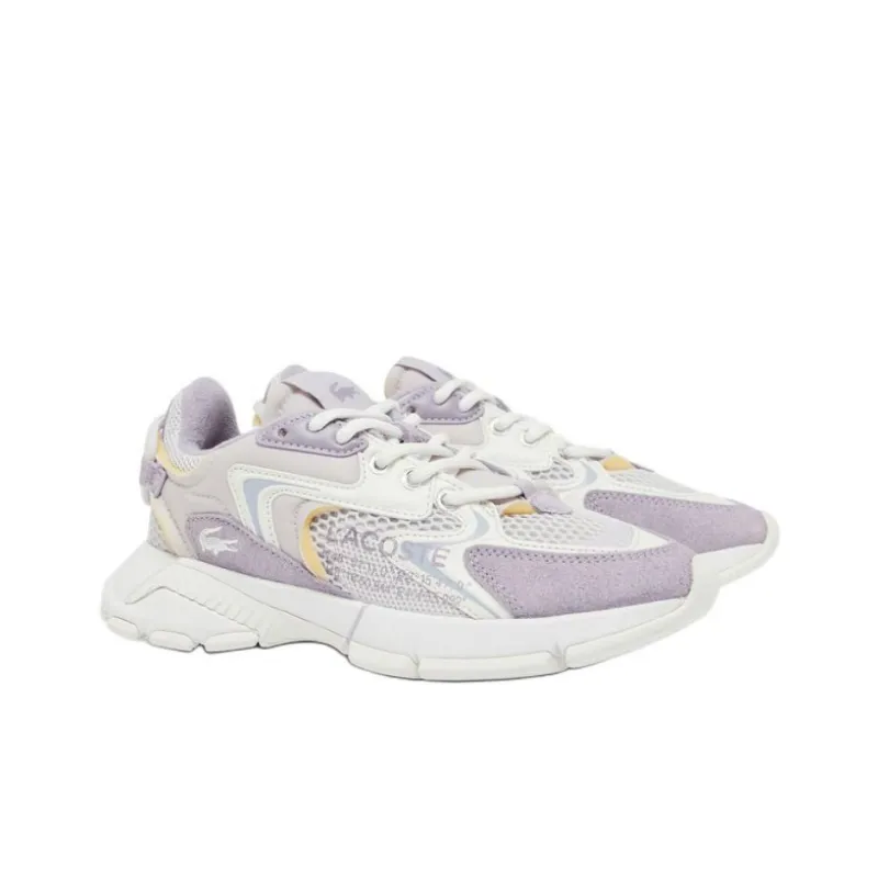LACOSTE Slip Resistant Low Top Casual Shoes Women's Purple-2