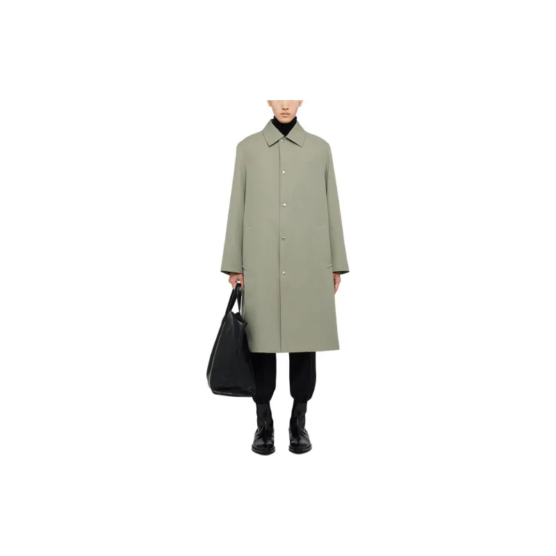 JIL SANDER Coats Men Green-1