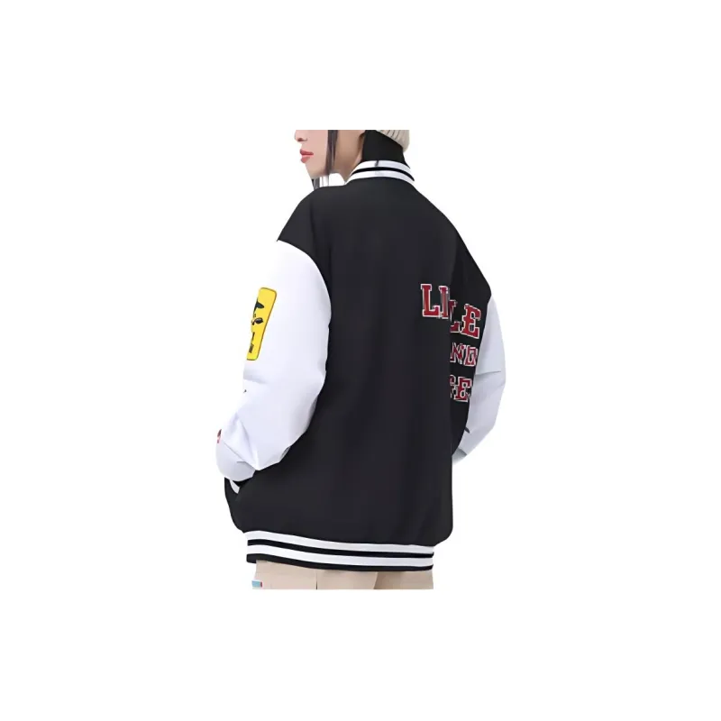 XTEP x MAOHELAOSHU LIANMINGKUAN Jackets Coats Unisex Jet Black/Pearl White-3