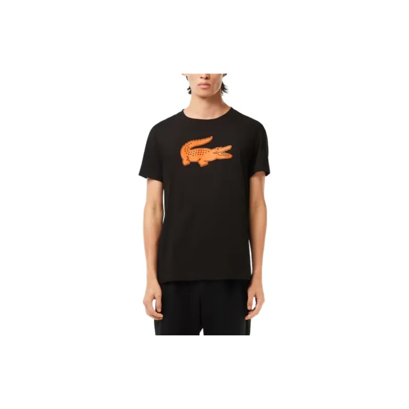 LACOSTE T-Shirt Men's Black Yellow-1