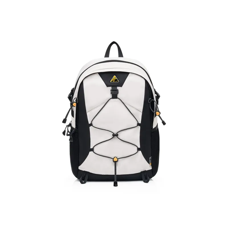 OIWAS Fabric Backpack Travel Backpack Regular Unisex Warm Sand/Forest Green/Black-12