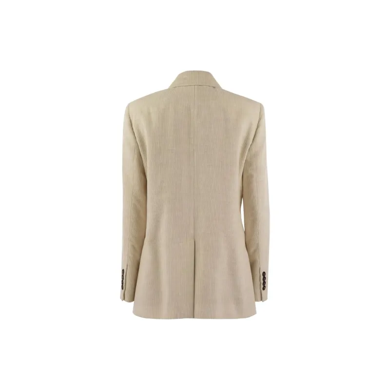 Brunello Cucinelli Double Breasted Corduroy Blazer-1