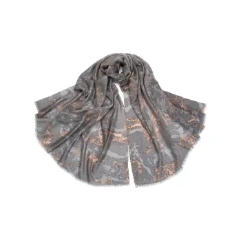 NAME.S 100% Cashmere Knit Scarves Women's Elderly Gift Box Shopping Bag