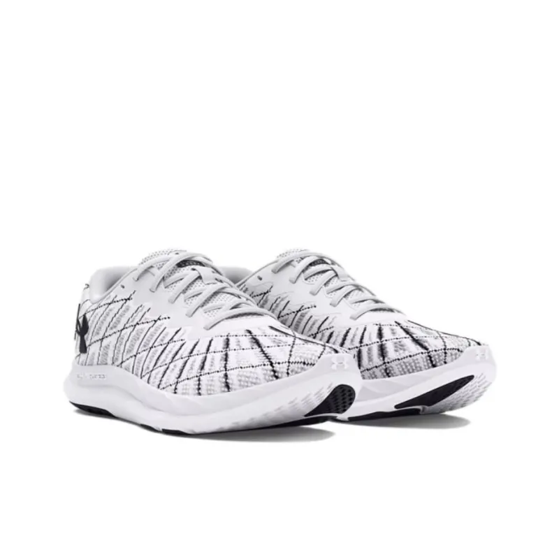 Under Armour Charged Breeze 2 Anti-Slip Wear-Resistant Low-Top Casual Running Shoes Men's White-1