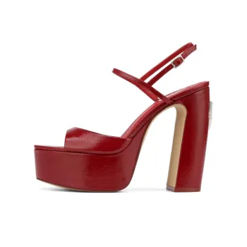Naked Wolfe Fire Strap Sandals 13cm Women's Red