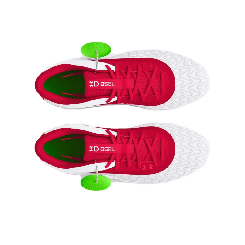 Under Armour Anti Slip Wear Resistant Low Top Training Shoes Men's White Red-3
