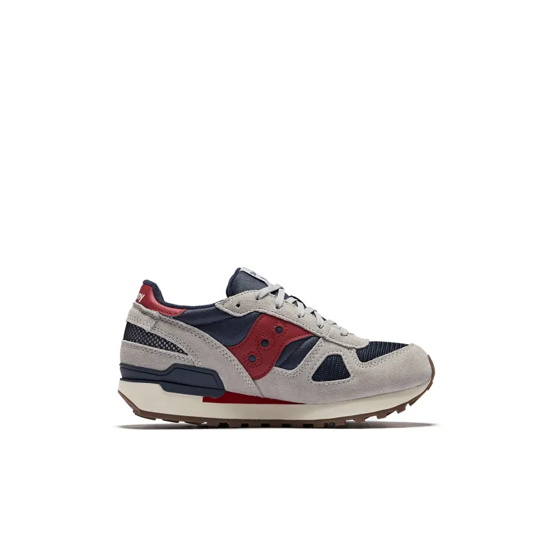 Saucony Shadow Original Low Top Kids Lifestyle Shoes Gray Blue Kids'-1
