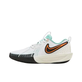 Nike Air Zoom G.T. Cut 3 Slip Resistant Cushioning With Rebound Low Top Basketball Shoes White Teenagers