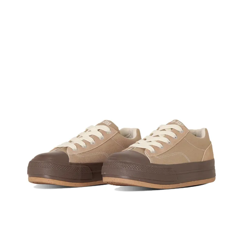 Converse All Star Anti Slip Wear Resistant Low Top Skateboard Shoes Unisex Brown-2
