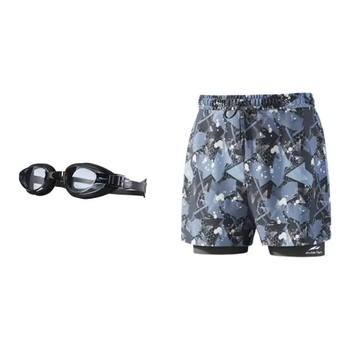 DOUBLEFISH Swimming Sets Polyester Elastane Seaside Beach Men's