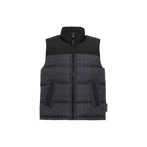 COACH Down Jacket Men Charcoal Gray Color