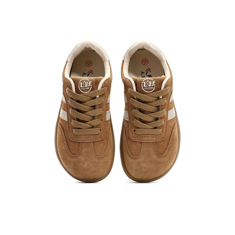 Dafu Leaps Forward German Army Trainers Wear-Resistant Breathable Slip-Resistant Low-Top Skateboard Shoes Women's-2