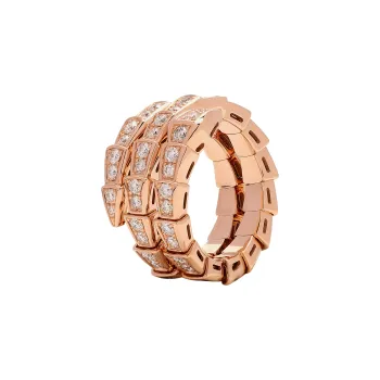 BVLGARI 18K Rose Gold Rings Women's Rose Gold